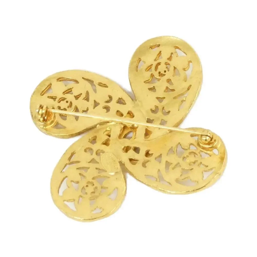 CHANEL Gold Brooch